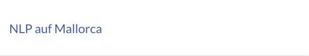 NLP auf Mallorca